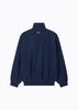 Limelight Apparel Ripstop Oversized 2-Way Windbreaker (Navy/White)