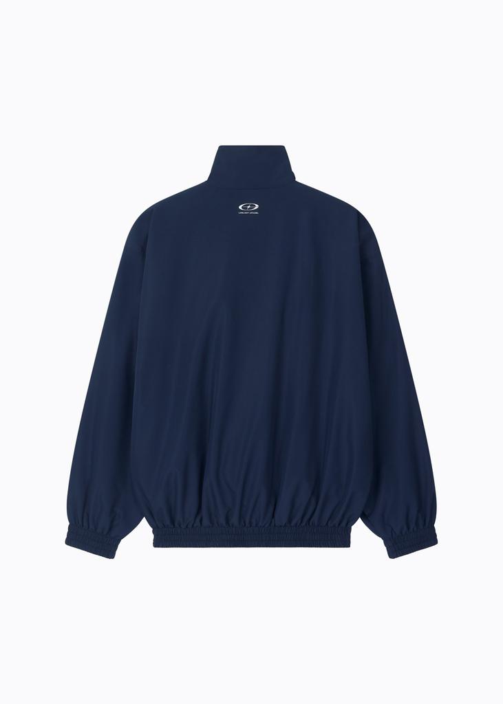 Limelight Apparel Ripstop Oversized 2-Way Windbreaker (Navy/White)