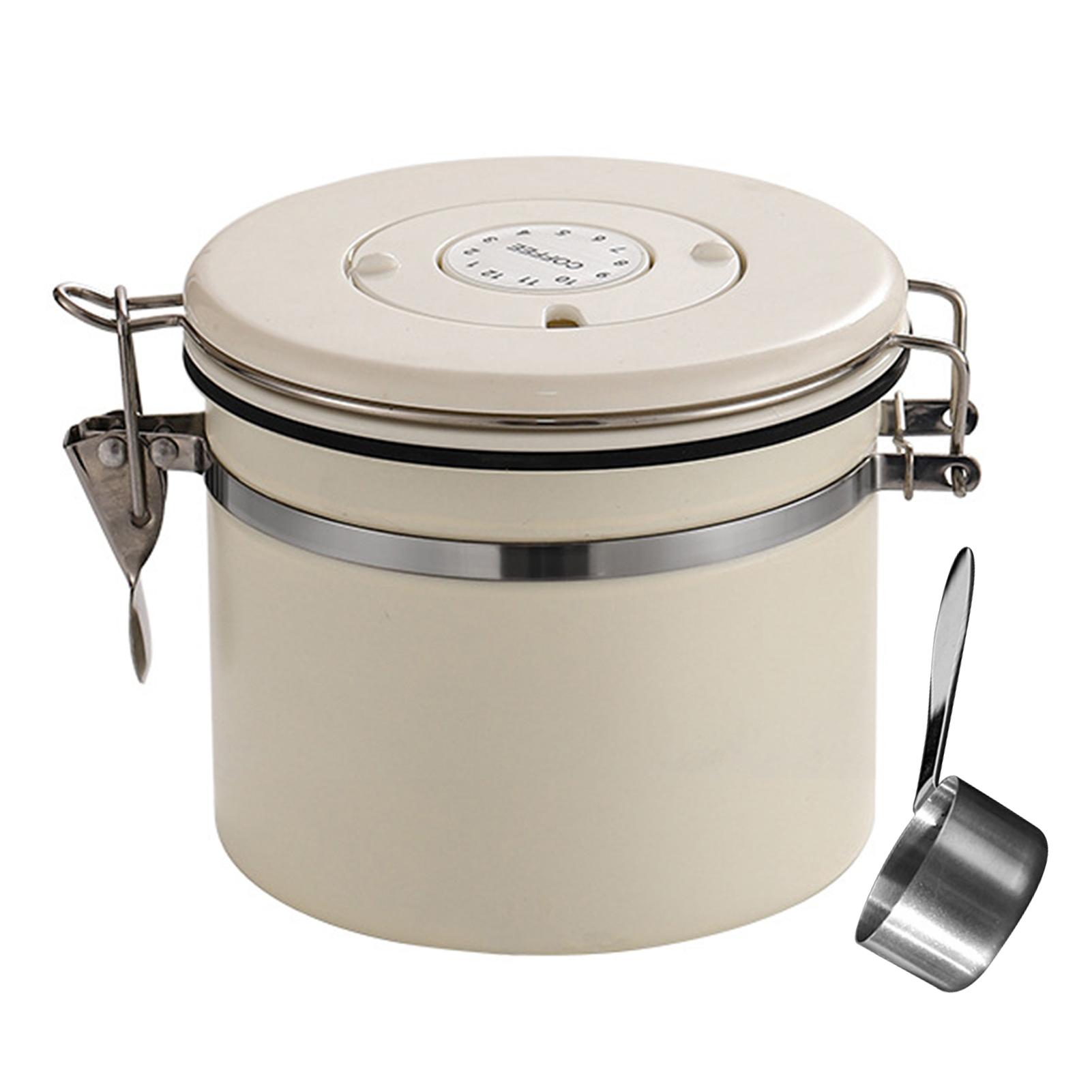 

Герметичный контейнер для хранения кофе из нержавеющей стали, герметичный бак для домашней кухни 1.5L