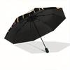 1pc Halloween White Cat & Black Cat Automatic Opening and Closing Umbrella - Lightweight 3-Fold Design, Suitable for Fans, Travel, Daily Use - Of