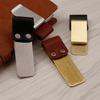 2Pcs Imitation Leather Pen Holder, Handbook Stainless Steel Pen Holder, Pencil Holder, Traveler's Notebook Accessories, Bill Holder, Handbook Holder.