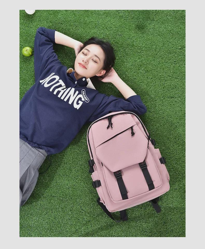 Trendy Large Capacity Backpack for Students: Simple, Stylish, and Versatile for Junior High, High School, and College.