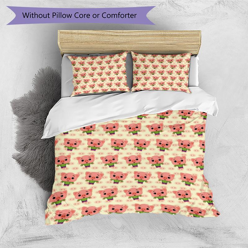 3pcs Duvet Cover Set (1*Duvet Cover + 2*Pillowcase, Without Core), Plim Plim Print Bedding Set, Bedroom Decor, All‑Season, Gift