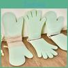 Fivefinger Silicone Wrapped Cotton Gloves With Wide Silicone Insulation Gloves Baking Oven Microwave Gloves