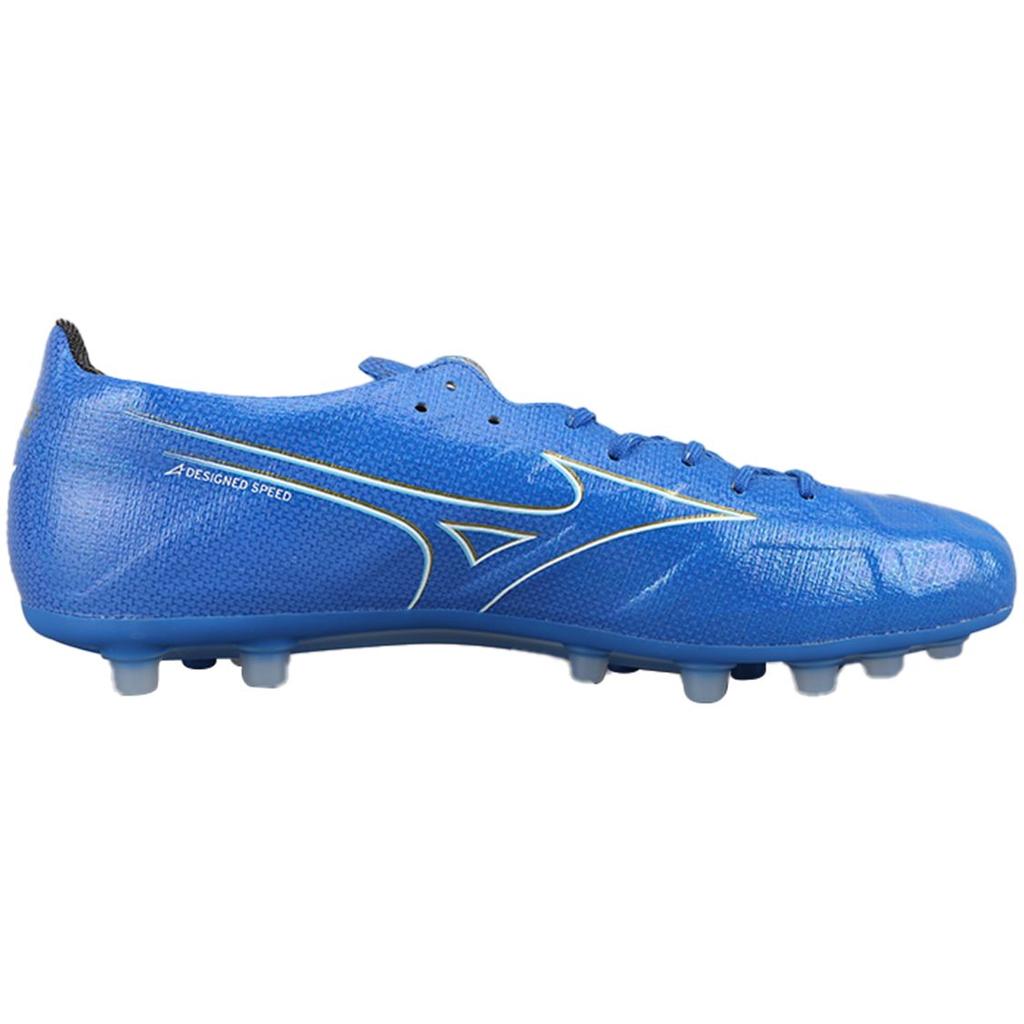 Mizuno Alpha Ag (Gel Short Spikes) Artificial Turf Durable Breathable Lightweight Soccer Shoes Men Sneaker Blue P1GA246127
