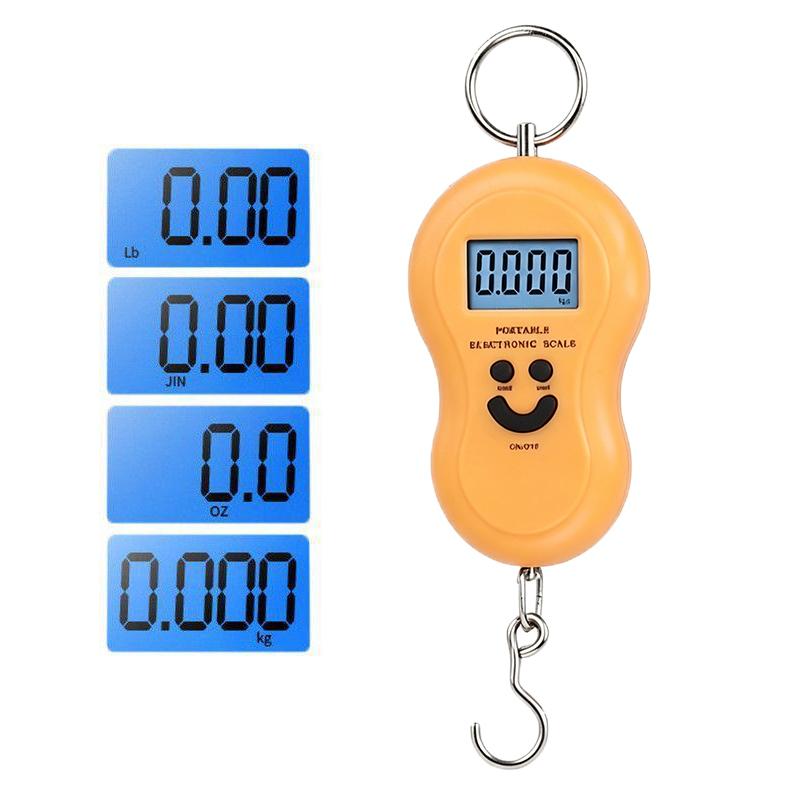 Digital Hanging Fishing Scale 50kg 10g High Accuracy Mini Pocket Weight Scale for Kitchen Travel Fishing Daily Use