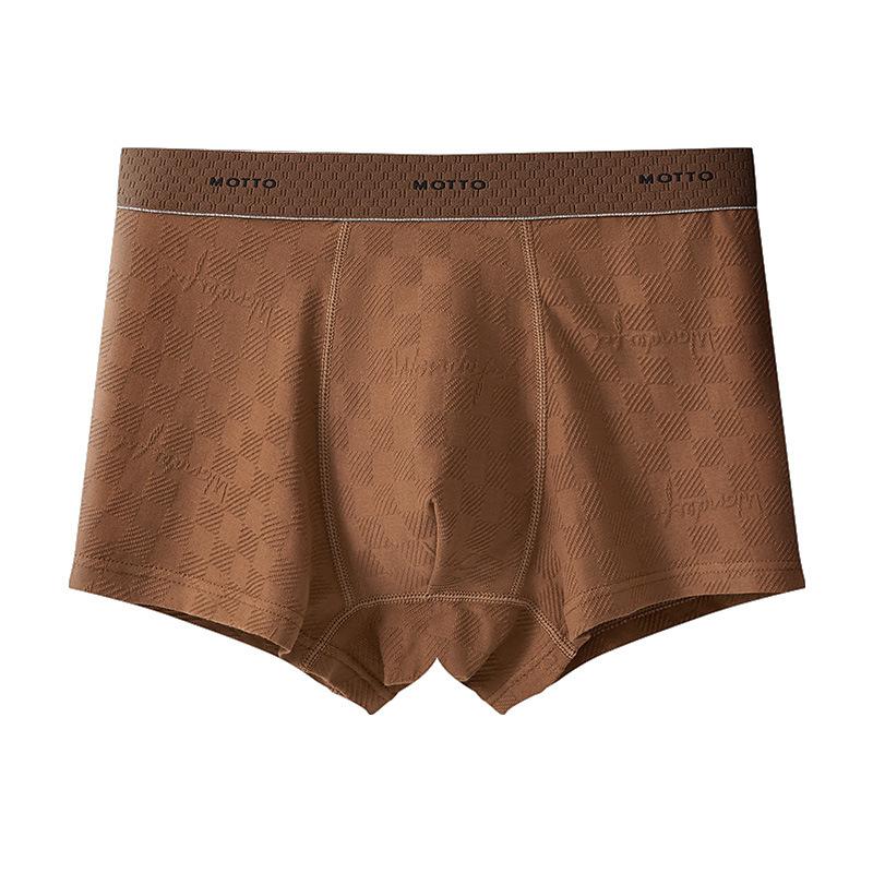 Men's Spring and Autumn High-grade Pure Cotton 10A Antibacterial Breathable Sports Boxer Briefs