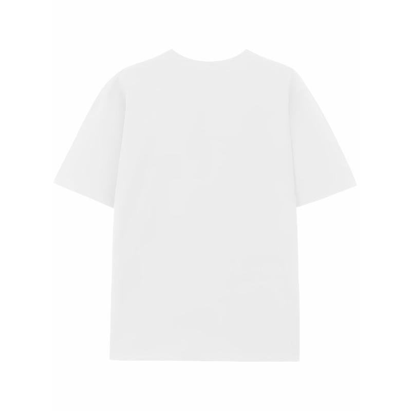 European sizes ' Short Sleeve T-Shirt with Sea Turtle & Splash Print - White ' Casual Summer Top, Breathable Round Neck Tee for Beach