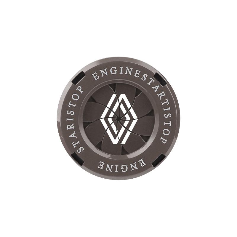 For NewRenault Car Start Stop Button Cover Car Interior Decor Engine Switch Sticker RDS Megane 2 3 4 Trafic Scenic 2 Clio Captur