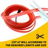 500CM LED Car Interior Decor Atmosphere Wire EL USB Strip Lights Lamp Bulbs Red