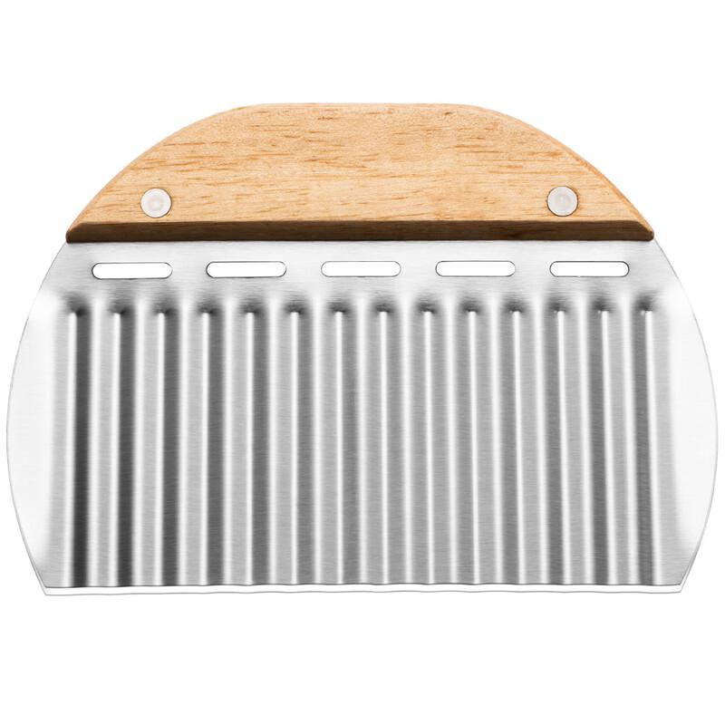 Stainless Steel 4-Piece Dough & Crinkle Potato Cutter Set