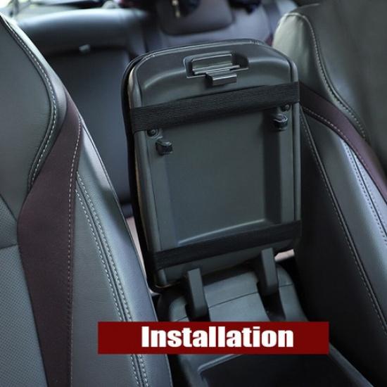 In-Car Armrest Pad Cover Center Console Box PU Leather Cushion Mat Accessories