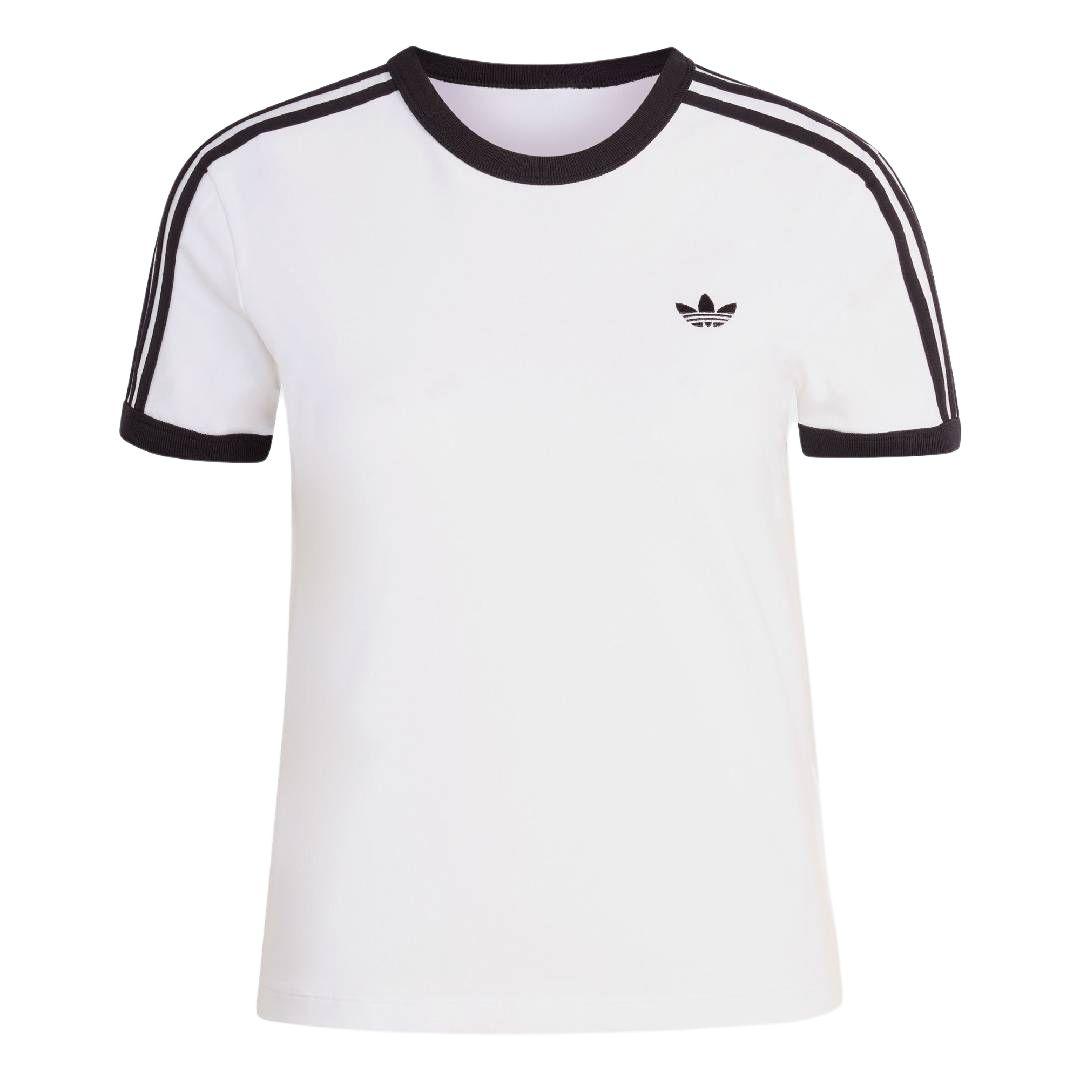 Adidas Originals 3 Stripes Casual Round Neck Slim Fit Short Sleeve T-Shirt Women Tops KD3683 XS
