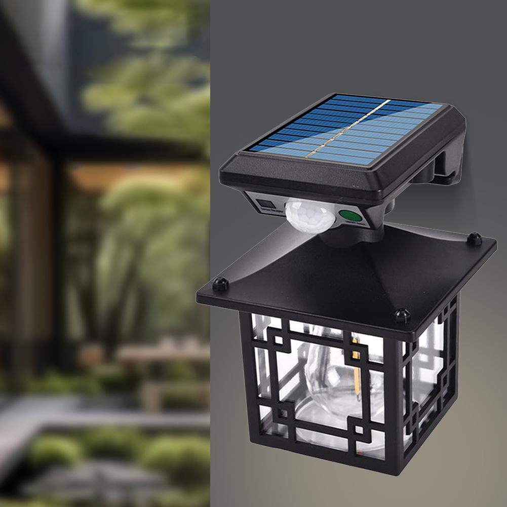 Motion Sensor Solar Outdoor Light Waterproof Garden Security Wall Light Motion Intelligent Sensor Light for Yard Patio Pathway