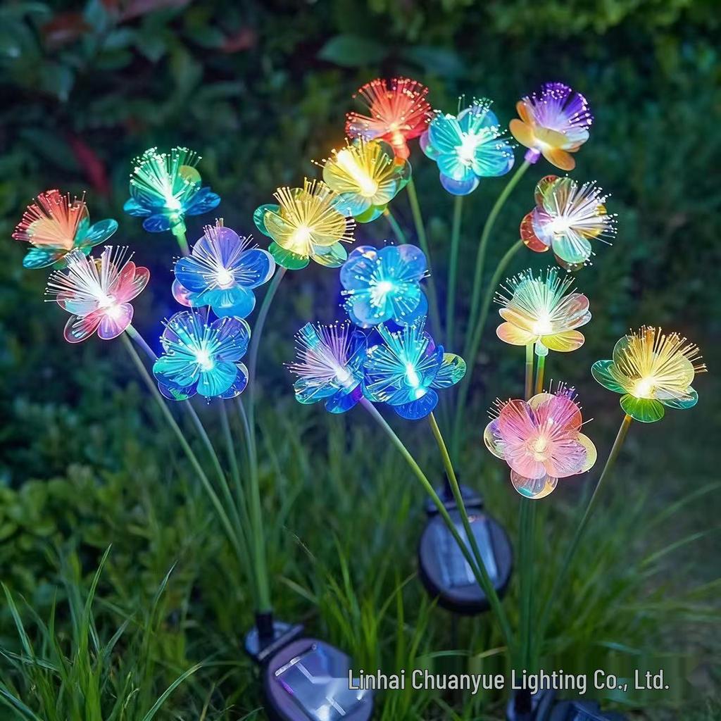 Solar Butterfly Fiber Optic Light - Waterproof Outdoor Garden Decoration