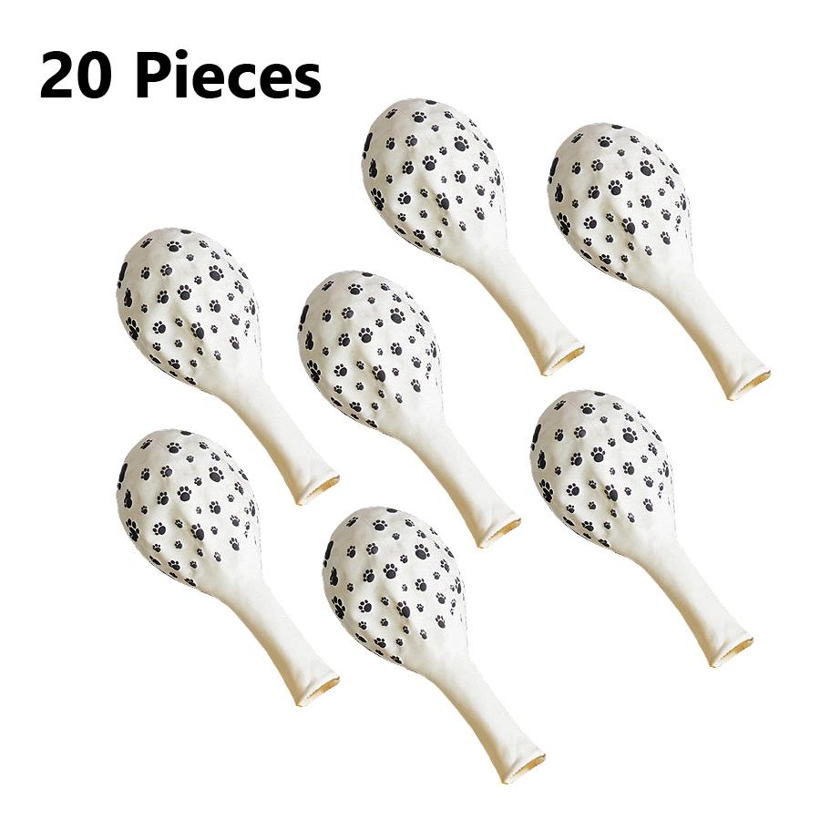 10/20/50Pcs Party Supplies 12" Latex Balloons Dog Birthday Kids Baby Shower Balloon Decoration Toys Paw Print