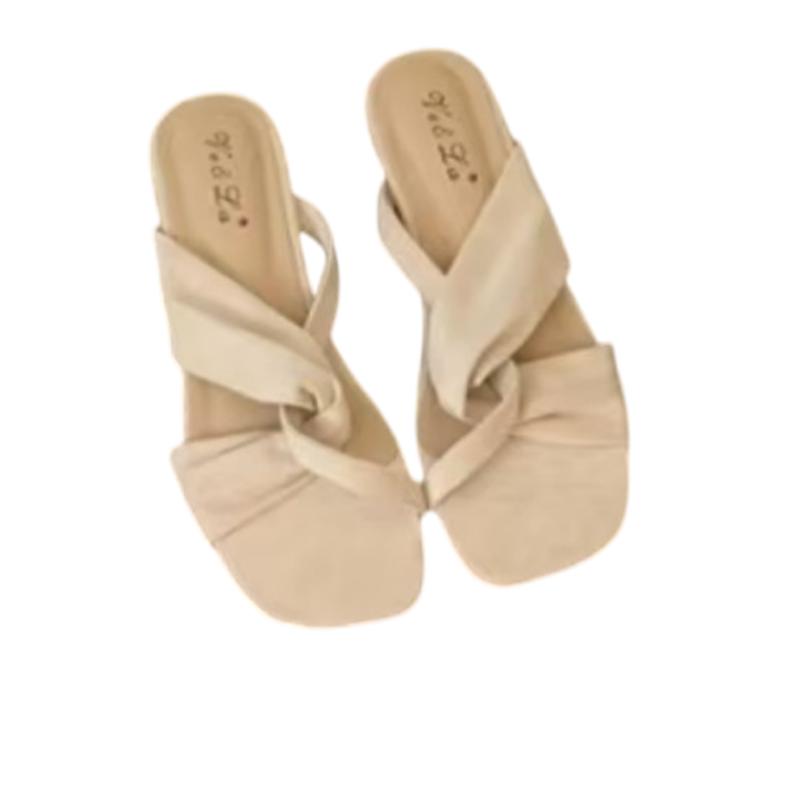 Fashion Flats Women Slippers Designer Fashion Shoes Walking Cozy Shoes Dress Woman Sandals 2025 Summer New Brand Beach Zapatillas Female