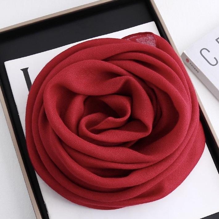 Solid color 91 cotton and linen scarf shawl summer fashion high-end atmosphere breathable headscarf sun protection hot sale women