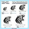 2D Flat Tiger Head Metal Wall Art, Premium Iron Sculpture for Indoor Outdoor Decor & Gifts