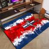 Mustang Polyester Tapijt, Zachte Binnenvloermat voor Kantoorstoel, Woonkamer, Bureau - Decoratief Huiswerkplek Tapijt Ontwerp