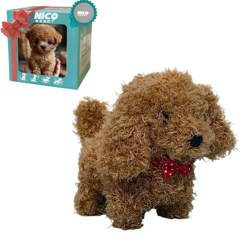 

Plush Electric Children Dog Toy Nico Robot Dog My Realistic Robot Puppy Gift Dark Brown
