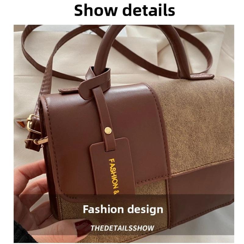 Elegant Women's Handbag Fashion Crossbody Shoulder Bag, Snap Closure Tote Bag Ladies Designer Brand Underarm Bags