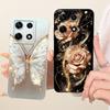 Für Infinix Note 30 Pro 30i Note30 30VIP Handyhülle Schleifenmuster Blume Schmetterling Mädchenhaft Rückabdeckung Silikon Weiche Hülle