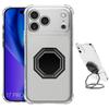 Phone Case - BOOLING - iPhone 17 Pro - Transparent Silicone - Shockproof - Integrated Stand
