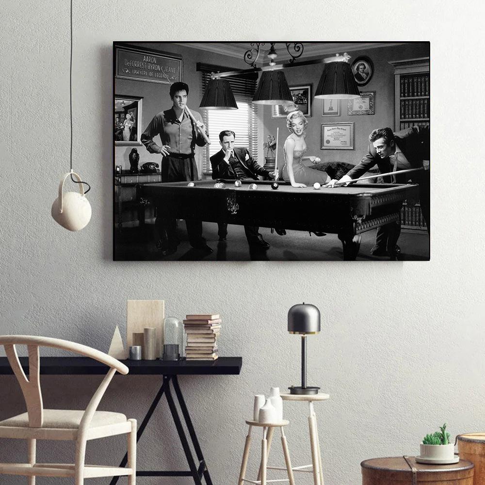 Marilyn Monroe Legendary Celebrity Characters Wall Art, HD Canvas Print Poster, Home, Living Room, Room Decor Painting