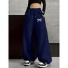 Autumn and Winter Fashion Women's Fleece Trousers Monochrome Tunic S Trousers Loose Sweatpants Women's Fashion