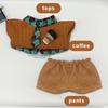10cm Cotton Doll Clothes For Blue Brown Doll Blouse Pants Suit For Kawaii Doll Accessories Doll Dress-Up Play  Toys Accessories