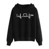 Women's Fashion Casual Fun Print Hooded Sweatshirt Loose Sports Tops Pullover
