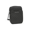 Michael Kors Jet Set Travel Presbyopia Printed Zipper Closure Chain Coated Canvas Shoulder Crossbody Bag Medium Women's Black