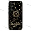Suns Moons Clouds Astrological Phone Case For Samsung Galaxy A20,21s,22,31,32,52,53,72,73,80,91 Soft Liquid Silicone Black Cover
