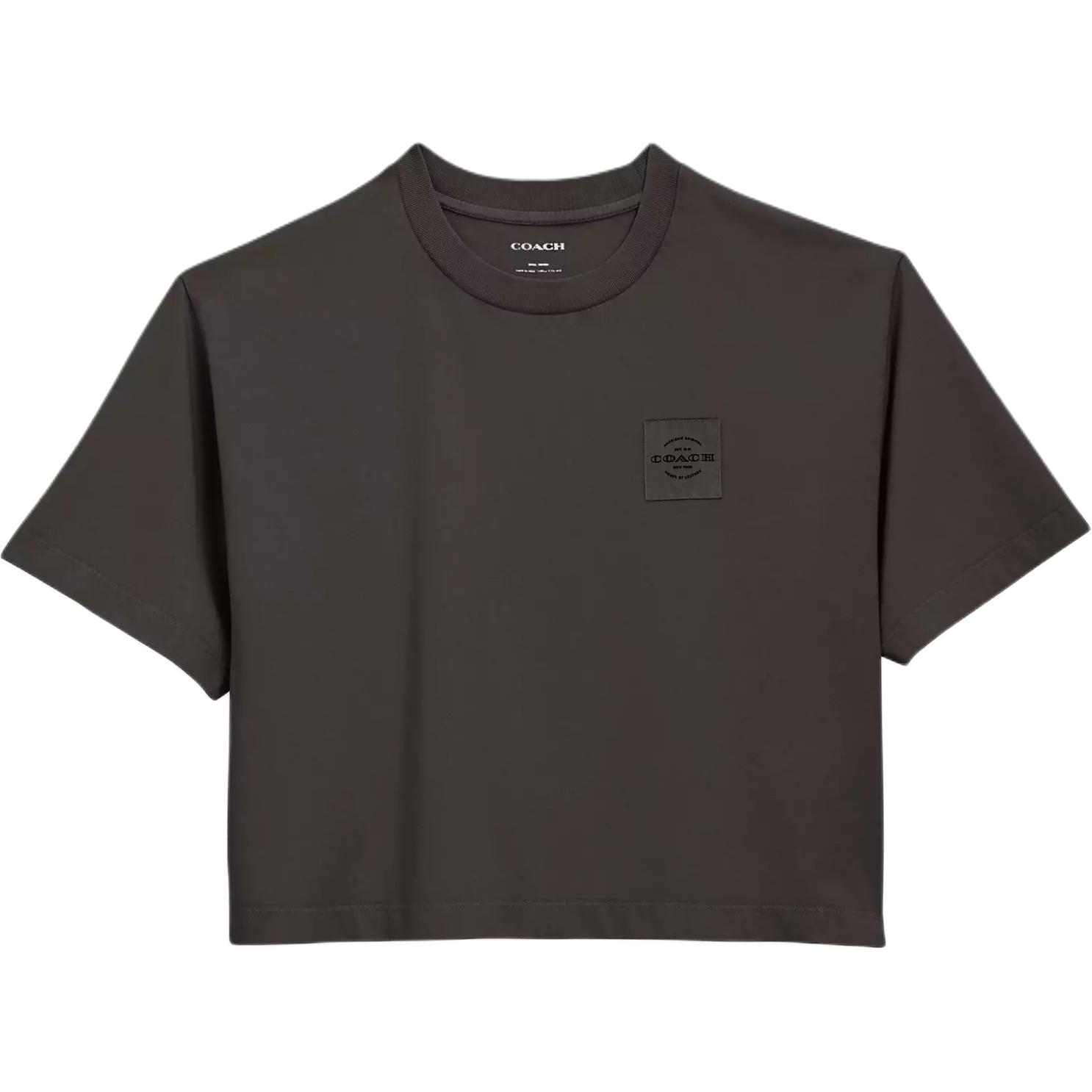 

Coach Dyed Short Sleeve Drop Shoulder T-Shirt Women Tops CR359-SMO XL
