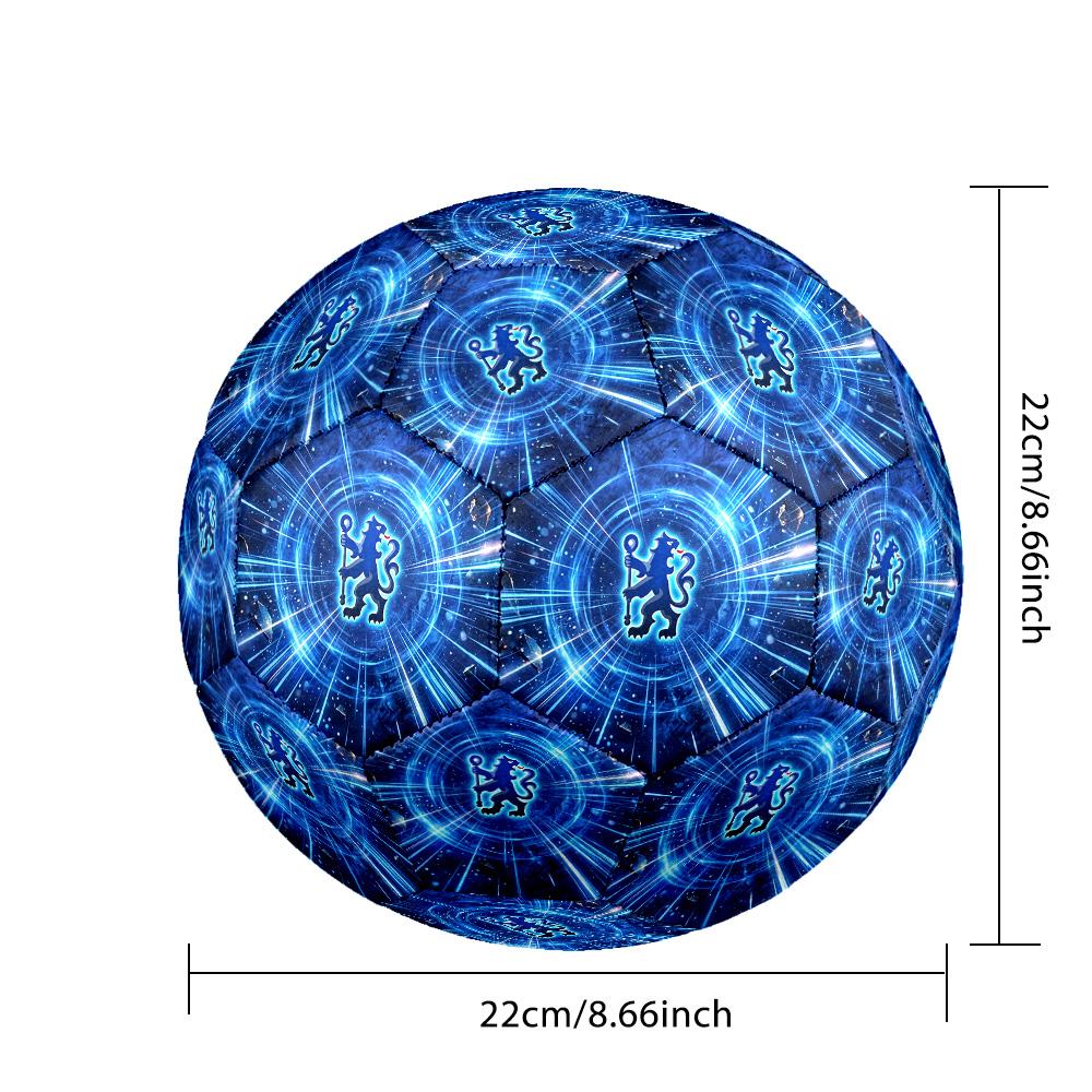 Chelsea FC Theme soccer ball Size 5 Soccer Ball Soft Touch Professional Training Football for Outdoor Sports