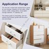 5pcs Drawer Slides with Metal Backing & Screws Drawer Track Guides and Glides Drawer Repair Parts for Dresser Enduring