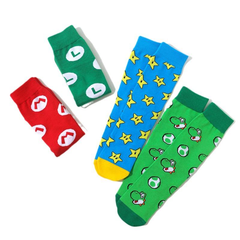 Men's & Women's Trendy Mid-Calf Cotton Anime Star Socks
