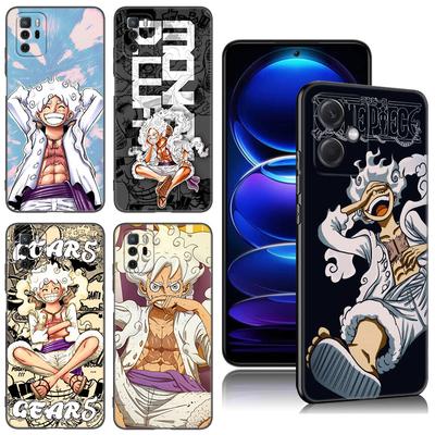 Luffy's Gear 5 Anime Black Silicone Phone Case For Xiaomi Redmi Note 10 11 11S 12 13 4G 8 9 11T Pro 5G Plus 8T 9S 10S 12S