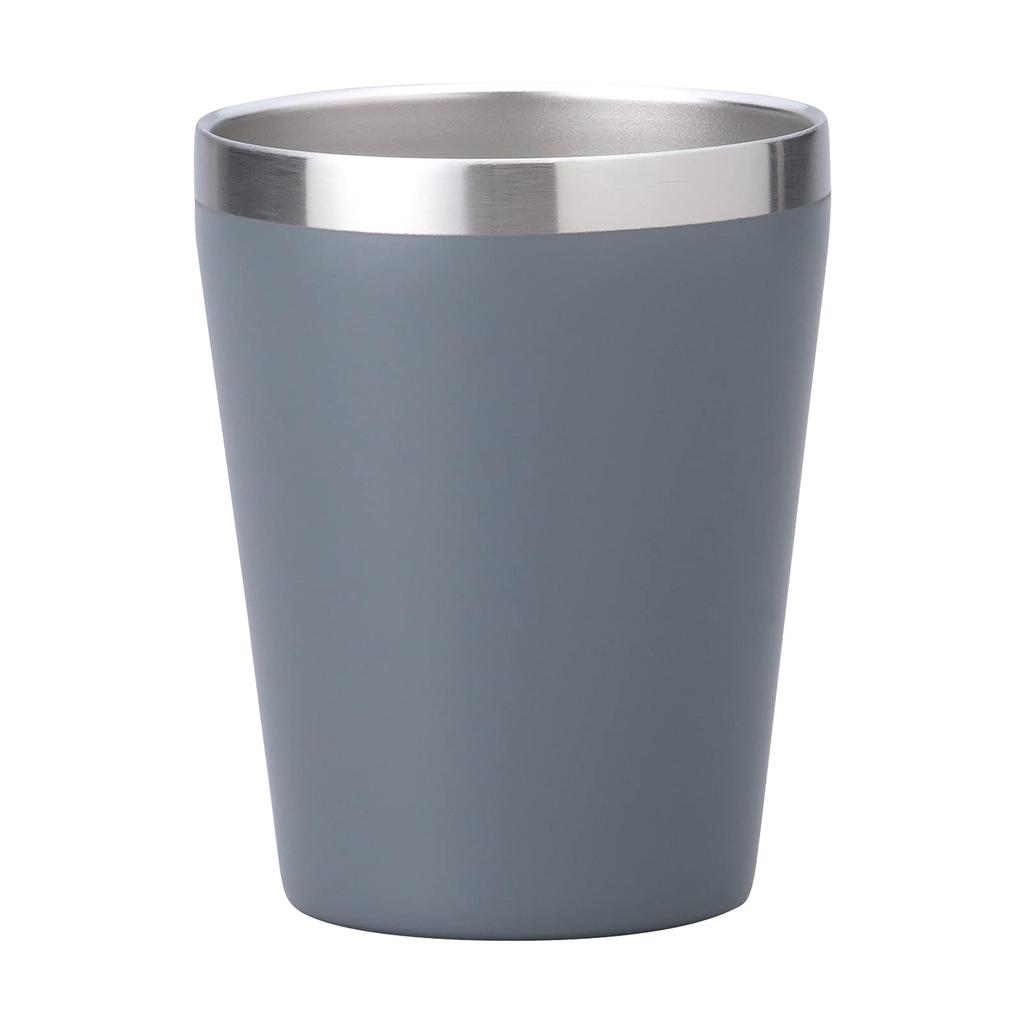 Ogura Pottery Vacuum Insulated Stainless Steel Tumbler, 360ml, HeatCold Insulation, Double-Walled, Convenience Store Coffee CupMug (Matte Gray),