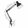 Mit Klemme LED Leselampe US-Stecker 110V Schwanenhalslampe Langlebige Schwenkarm Lampe Arbeitszimmer