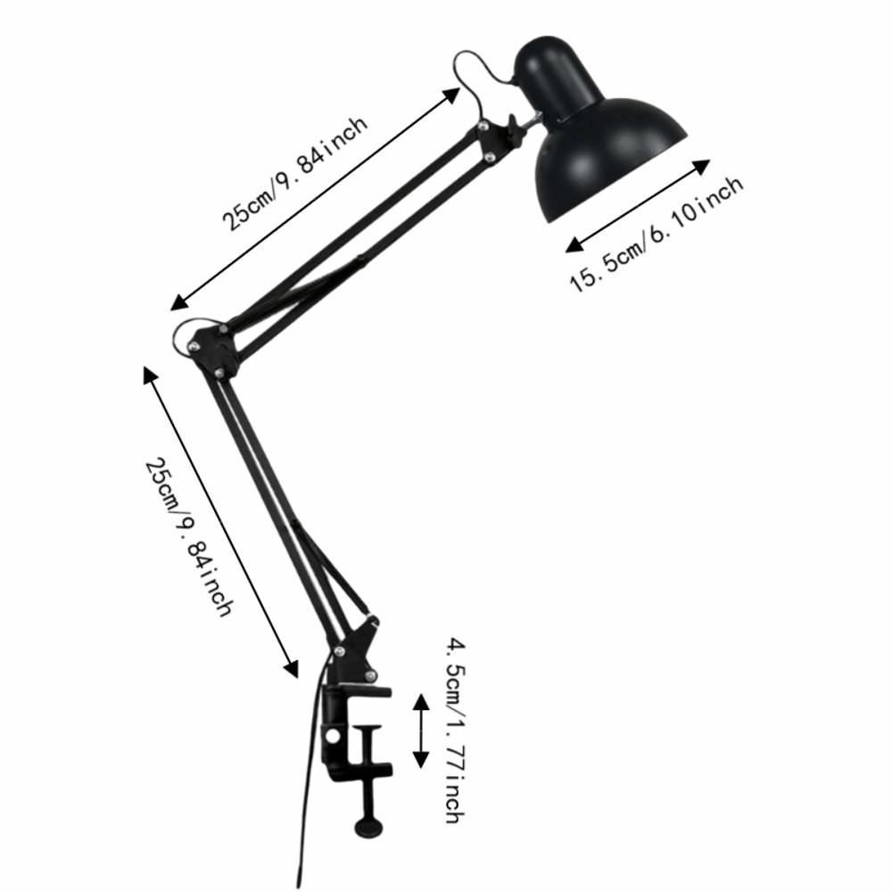 Mit Klemme LED Leselampe US-Stecker 110V Schwanenhalslampe Langlebige Schwenkarm Lampe Arbeitszimmer