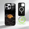 A-Ästhetisches Liniengefühl Handyhülle Für iPhone 17 16 15 14 13 12 Pro Max Plus für Spiegel Drahtlose Magnetische Abdeckung
