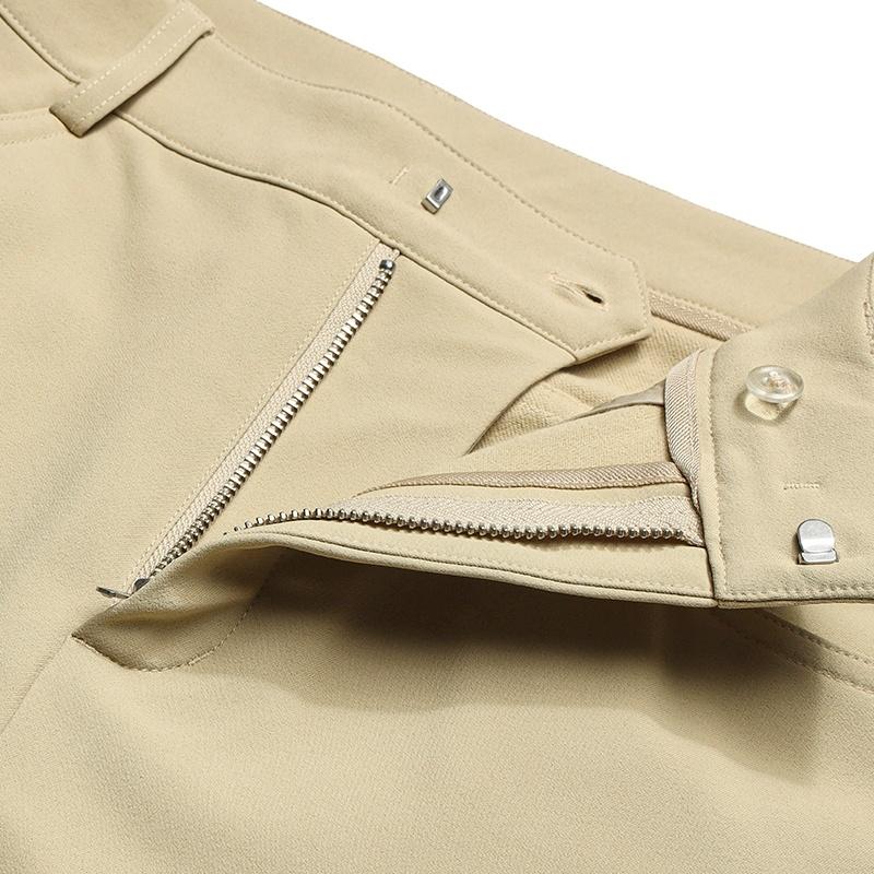 Fila Milano Series Fashion Simple Classic Basic Solid Color Versatile Comfortable Casual Pants Women Pants Sand Khaki F11W615802FMK