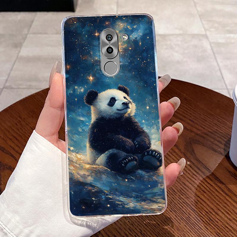 Jelly Casing For Huawei GR5 2017 / Mate 9 Lite / Honor 6X Clear Silicone Soft TPU Back Cover Cute Cat Rabbit Heart Phone Case