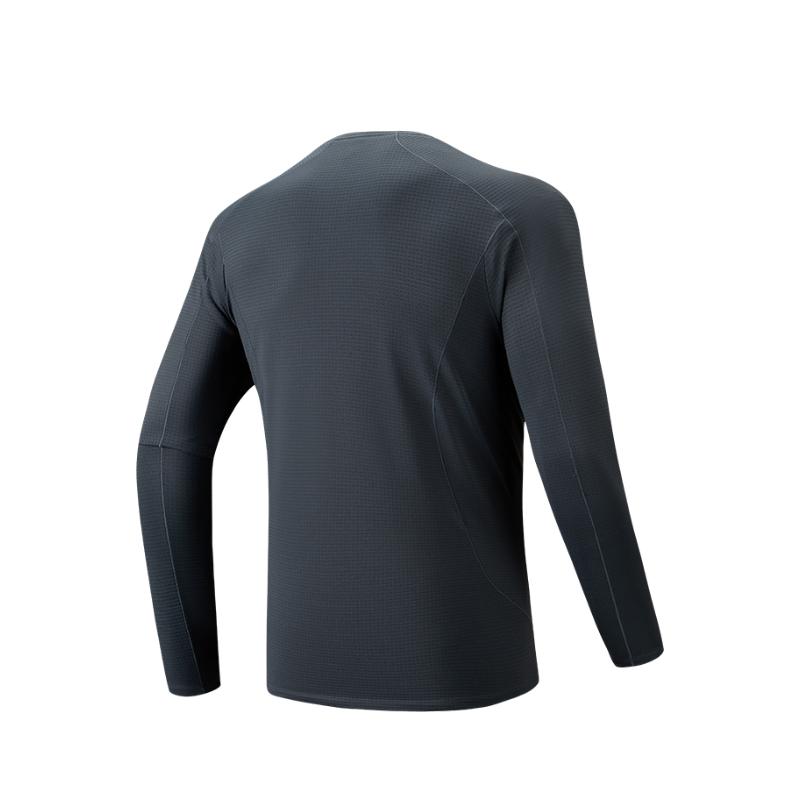 Anta Fashionable Simple Elastic Comfortable Round Neck Pullover Running Training Sports T-Shirt Men Tops 952545401-2
