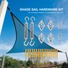 Shade Sail Hardware Kit for Triangle Sun Shade Sails Stainless Steel Hardware Accessories for Shade