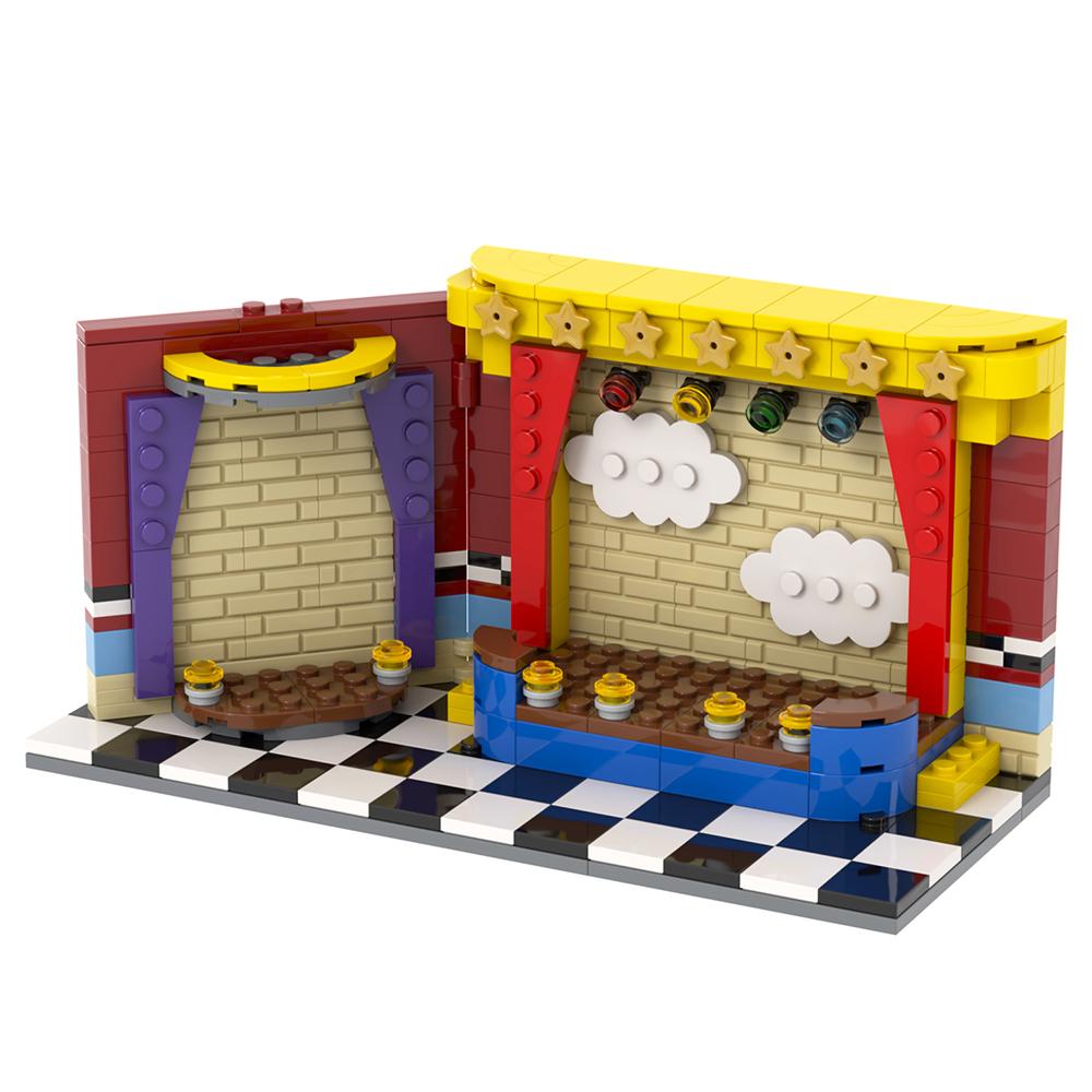 MOC WM2612 Medvěd Stage Bricks Hororová Herní Figurka Kompatibilní WM6170 Stavebnice Hračky Pro Děti Přátele Narozeninový Dárek Zvíře