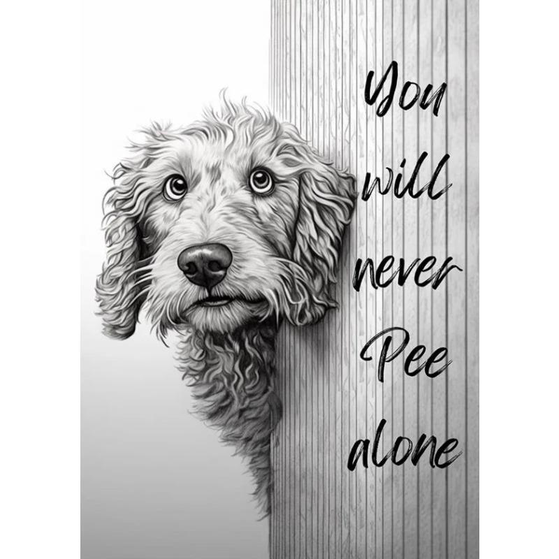 

Funny Dog Saying Canvas Painting Various Breeds Of Dogs Speech Word Bathroom Wall Art Pictures Dog Gift Ideas Poster Room Decor 21X30CMNo Framed