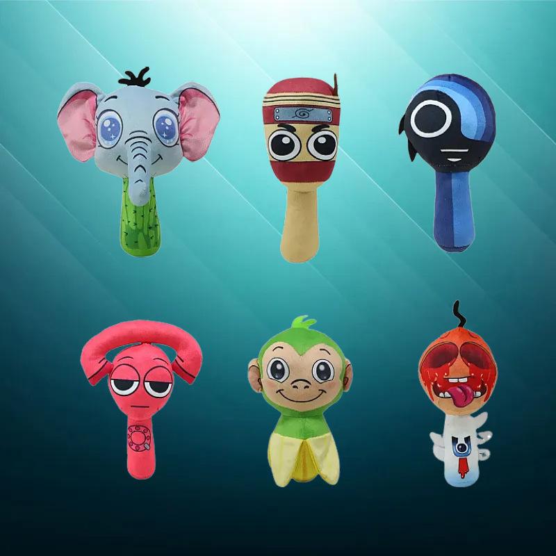Xiujuers Sprunki Peluche, 20 CM Sprunki Wenda Peluche, Sprunki Pupazzo, Sprunki Pupazzi, Sprunki Plushies Figure, Sprunki Plushies Toys, Sprunki Plush Doll, Regali per Ragazzi e Ragazze (D
